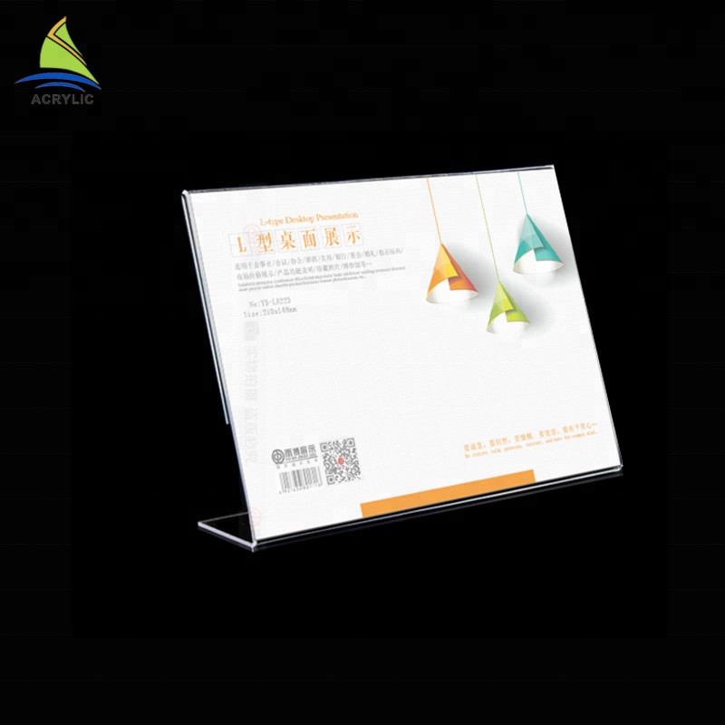 Tối giản Acrylic Đăng Display Chủ Bảng Tùy Chỉnh Lều Người Giữ Đơn Acrylic Đăng Board
