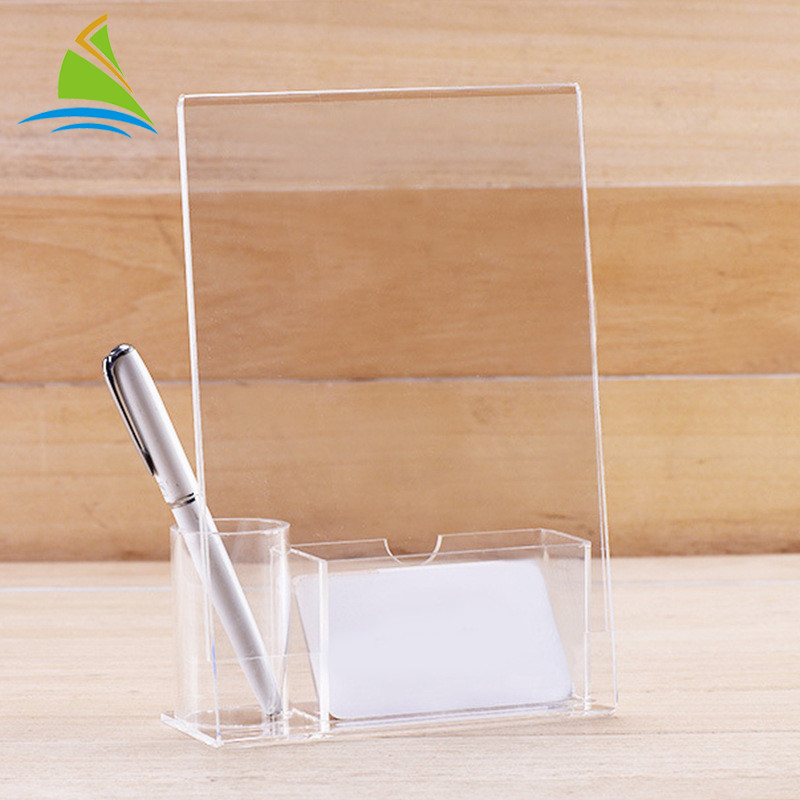 Tùy chỉnh hiện đại tự do hòa tan trong nhiều chủ thẻ acrylic hữu cơ trên bàn
