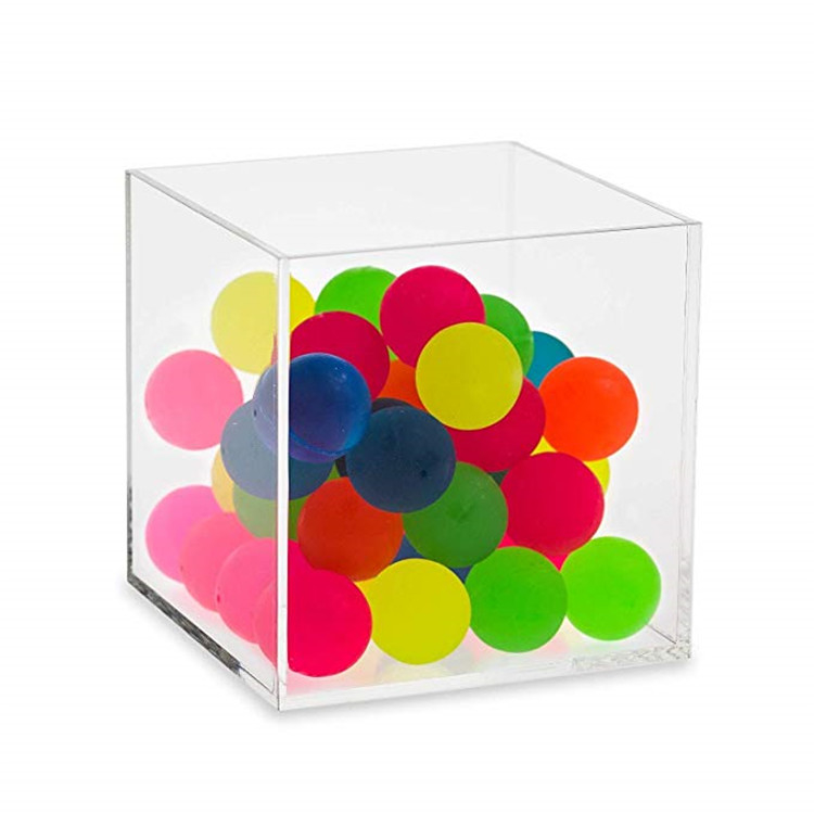 Hộp trưng bày 5 mặt kính màu / Khối hiển thị acrylic trong suốt lớn